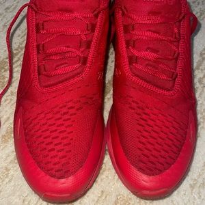 Nike Air Max 270 Mens Size 10.5 Red Athletic Running Shoes Sneakers CV7544-600